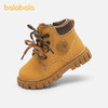 巴拉巴拉童鞋儿童靴子马丁靴女童男童2025新秋冬加绒短靴潮大黄靴 商品缩略图0