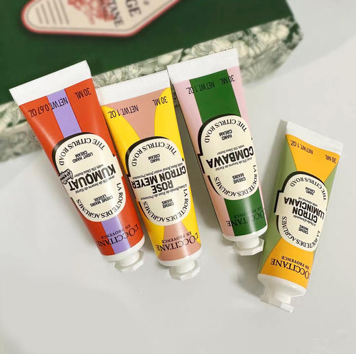 优选丨【蚂蚁溯源】L’OCCITANE/欧舒丹 限量款护手霜四件套 玫瑰野柠30ml+金橘雪松30mk+香橼琥珀30ml+绿叶青橙30ml 商品图4