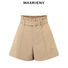 MAXRIENY摩登复古荷叶边A字短裤高级气质感修身显瘦女装(货号:MC85PA044) 商品缩略图3
