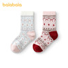 【商场同款】巴拉巴拉儿童袜子秋冬女童棉袜宝宝大童含羊毛两双装 商品缩略图4