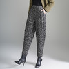 XBMY-F508时尚豹纹印花花苞裤女秋季2025年新款韩版气质高腰女士潮流裤子 商品缩略图1