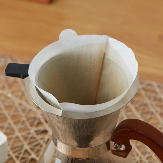  原木浆便携滴漏式手冲咖啡粉过滤纸圆锥形梯形 商品图4