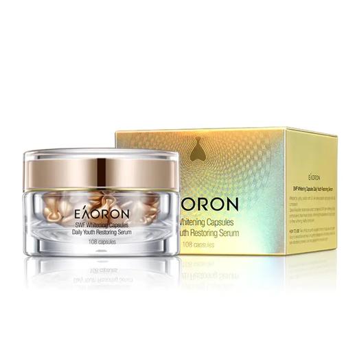 澳洲EAORON 美白淡斑精华胶囊提取的活性美白淡斑成分，可溶性胶囊包装，拥有全球顶尖科技，美白、淡斑，用一颗白一度，白到会生光。每瓶108粒，可用54天。这个牌子的水光针和素颜霜都是非常出名了的~ 商品图5