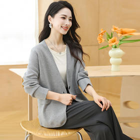 气质高级感秋装上衣，中年妈妈装针织开衫洋气CC-AB25014