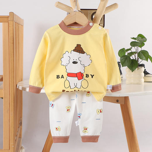 【亲肤柔软】儿童内衣套装纯棉秋衣秋裤男童打底保暖睡衣女童家居服春秋款童装。rb 商品图3