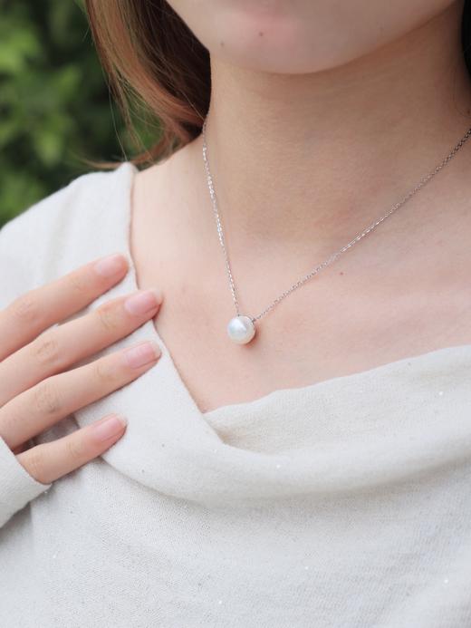 卡蒂罗KADER 循光珍珠项链 925银莹润珍珠法式复古赫本风可调节锁骨链 优雅气质温柔百搭 商品图7