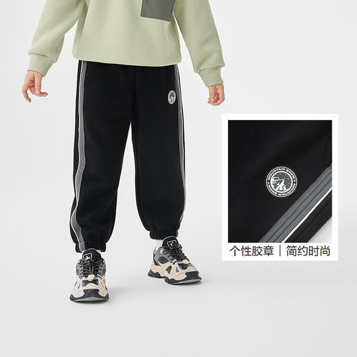 巴拉巴拉童装儿童裤子男童长裤秋冬装卫裤加绒保暖束脚休闲时尚潮 商品图3