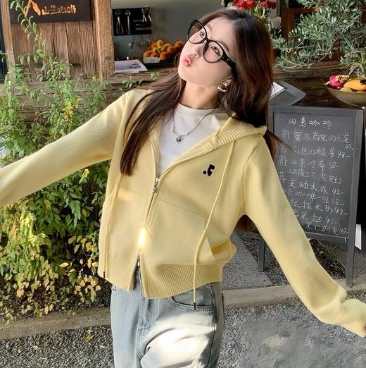【早秋元气】茱莉缇韩系刺绣连帽卫衣 商品图3