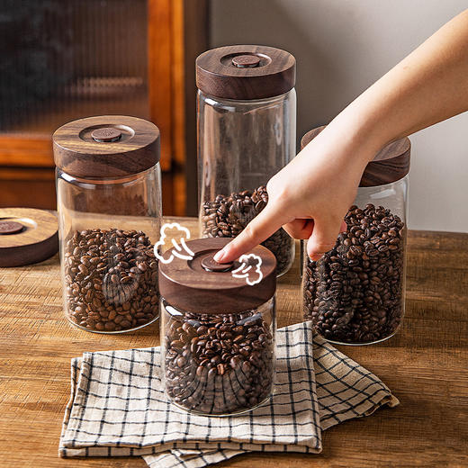 摩登主妇咖啡豆密封罐食品级真空茶叶奶粉收纳储存罐咖啡粉保存罐 商品图3