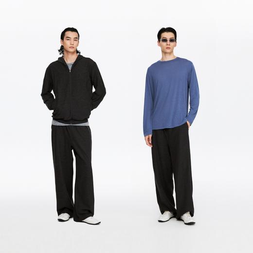 oneup磨毛弹力运动直筒长裤 商品图4