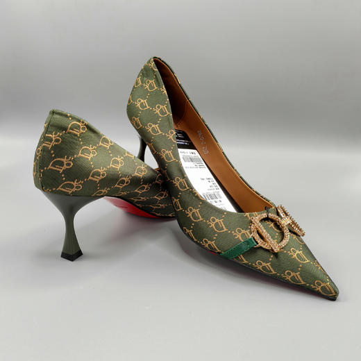 SZ3X01 -  椒房、 漆黑 、石绿色高跟鞋 -【诗说先秦~与时尚对话，与年龄和解，与诗意重逢！】 商品图1