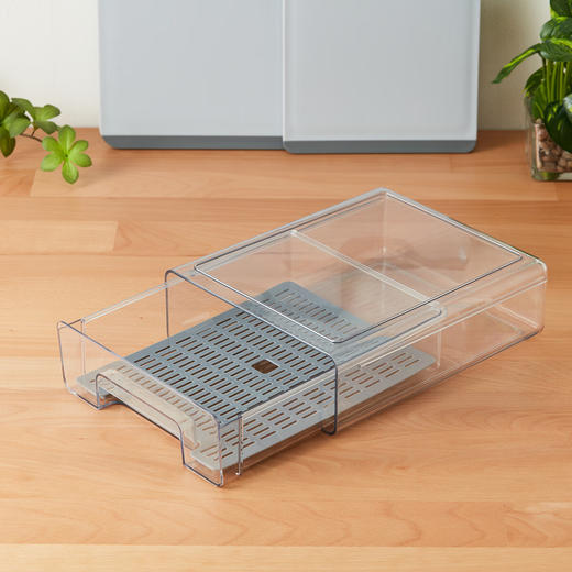  冰箱抽屉式收纳盒保鲜盒透明盒 商品图2