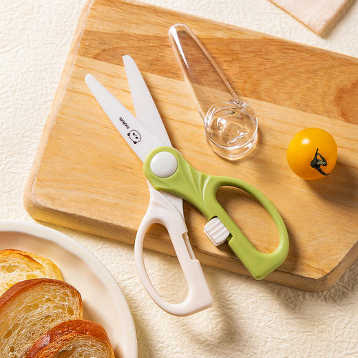 摩登主妇陶瓷辅食小剪刀食品级儿童婴儿宝宝专用厨房便捷食物剪刀 商品图0