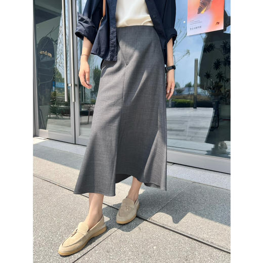 2509115    斜门襟鱼尾羊毛半裙 商品图9