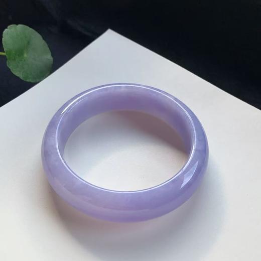 高货紫罗兰色翡翠手镯 传家宝温润圆满中式翡翠手镯49625031822H（一口价） 商品图1