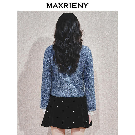 MAXRIENY千金名媛风短外套24冬新款精致法式小香风夹克修身显瘦(货号:MS85JA781) 商品图2