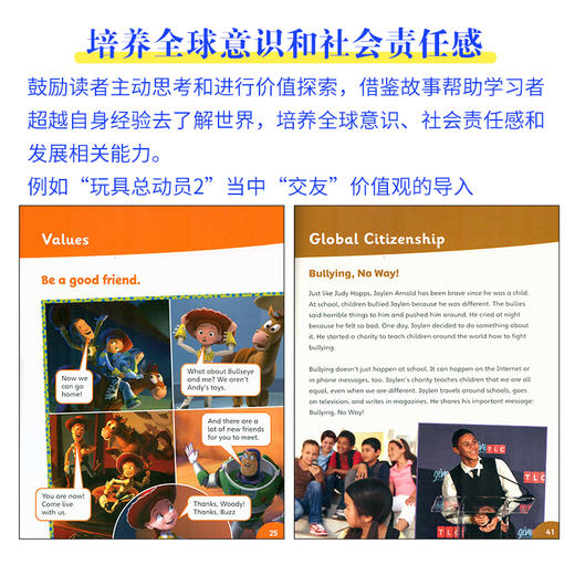 朗文培生迪士尼英文分级绘本读物冰雪奇缘儿童经典故事6-15岁启蒙英语绘本皮克斯动画故事disney kids readers 小学生课外阅读书籍 商品图5