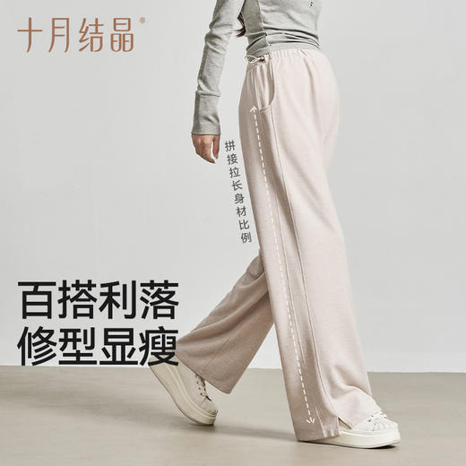 孕妇裤子春秋外穿阔腿裤2025新款宽松百搭休闲托腹裤秋季 商品图4
