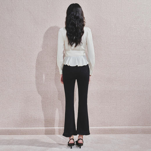 MAXRIENY优雅气质系带2025春夏通勤职场雪纺衬衫修身显瘦上衣女 商品图4