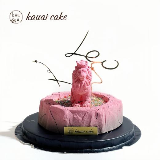 烤爱·狮子座 星座蛋糕6寸（草莓慕斯+树莓草莓库利+巧克力脆脆）·生日蛋糕系列·下午茶聚会生日节日【仅限深圳同城配送】 商品图0