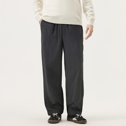 gxg.jeans男装 多色斜纹面料简约基础宽松休闲长裤男裤 25秋热卖 商品图3