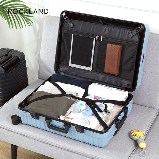 洛克兰翼系列窄铝框拉杆箱CRX20037B 深灰/蓝色—rxs 商品图9