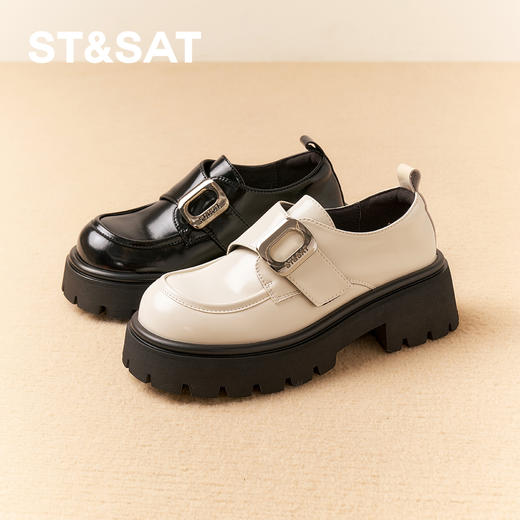 星期六经典学院风搭扣乐福鞋SSD3111003 商品图1
