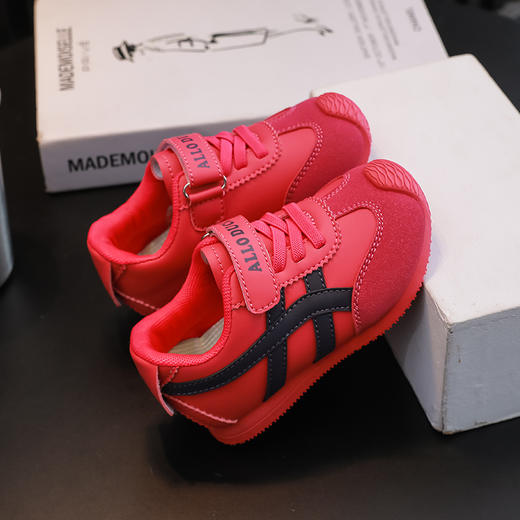 小黄鸭新款儿童运动鞋秋季时尚网面皮面男童阿甘女童休闲童鞋21-39 商品图5