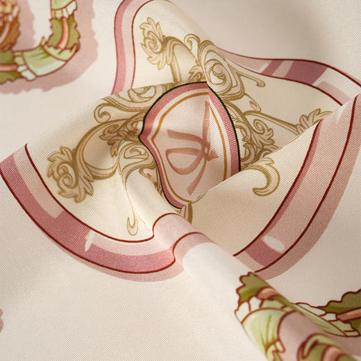 万事利“桂香链影”88厘米双面印花大方巾 商品图4