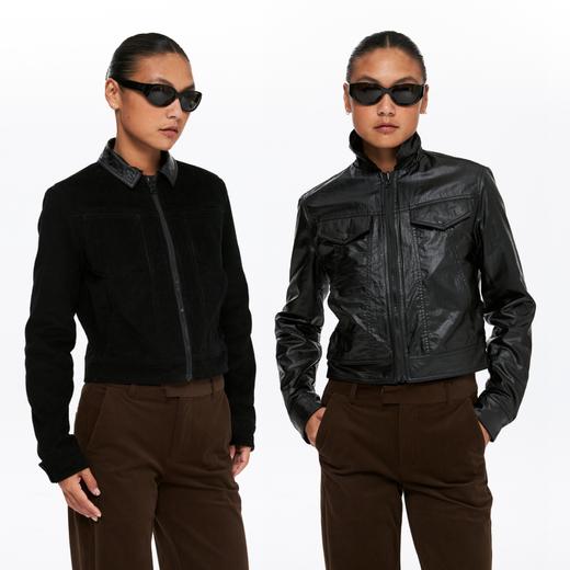 oneup灯芯绒油蜡感双面穿夹克 商品图1