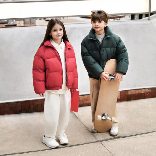【三防】马克珍妮男女童超轻加厚立领羽绒服2025年冬装新款550981 商品图2