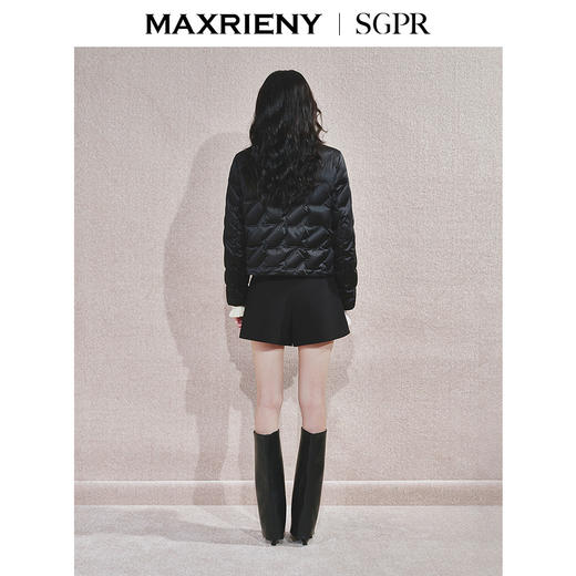 【商场同款】MAXRIENY精致复古感羽绒服女2024秋冬新款织带外套(货号:MS85DC508) 商品图3