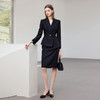 IWY/气质干练黑色职业西装套裙女高级感接待商务工作服通勤正装CS2470 商品缩略图0