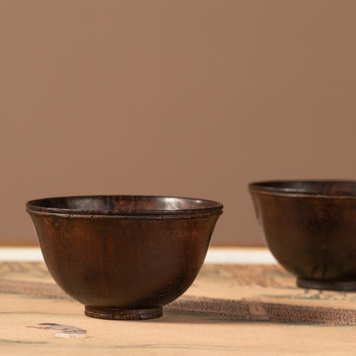 清	紫檀杯（一对） 商品图3