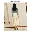 【商场同款-都市华丽日常】MAXRIENY华丽哑光缎面大圆摆半裙24春(货号:MC85SK035) 商品缩略图4