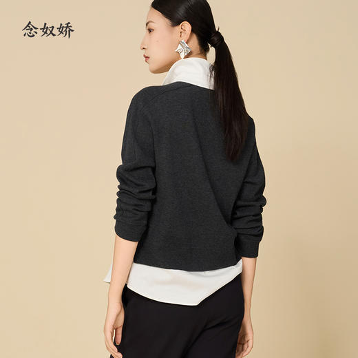 【商场同款】CNQ5901 “ 叠穿假两件 ” 假两件针织给你一步 到位的精致 商品图4