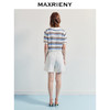 MAXRIENY【商场同款】精致日常感高腰蕾丝钉珠拼接高腰阔腿休闲短裤(货号:MF86PA004) 商品缩略图3