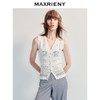 2025夏马夹MAXRIENY波嬉风宽松v领毛针织马甲25夏款波西米亚风(货号:MF86VE252) 商品缩略图0