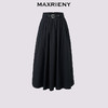 MAXRIENY极简高知穿搭梭织半裙25秋款复古赫本抽褶大伞裙通勤裙子(货号:MF86SK502) 商品缩略图0