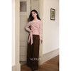 【6折秒杀】鹿向南「浪漫时区」长袖粉色衬衫女秋季新款法式假两件设计感上衣L57636 商品缩略图3