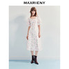 MAXRIENY2025夏连衣裙新款碎花公主连衣裙中长裙泡泡袖显白裙子(货号:MF86DR256) 商品缩略图0