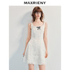 MAXRIENY2025年夏季新款蝴蝶结千金小香风花纱白色连衣裙(货号:MF86DR252) 商品缩略图1