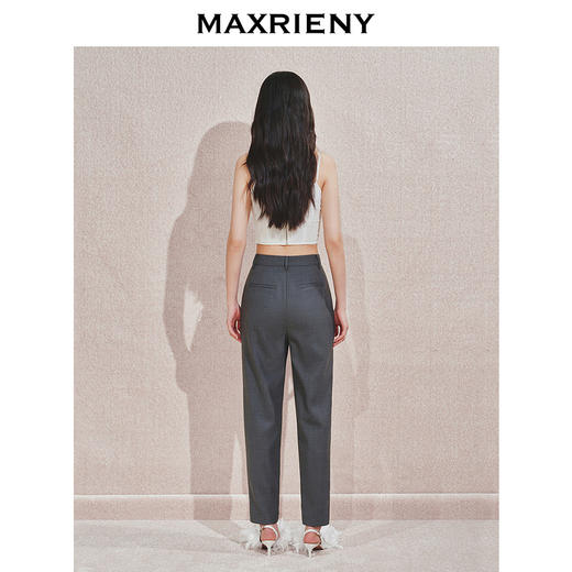 【贵雅日常-商场同款】MAXRIENY奢华都市风钻扣装饰收脚西装裤(货号:MC85PA506) 商品图3