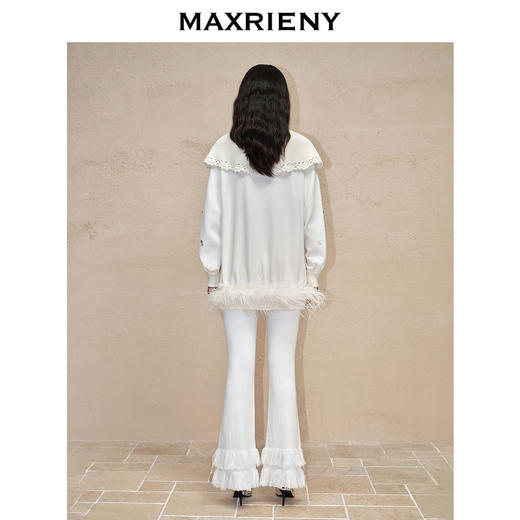 MAXRIENY复古休闲感雪花钉钻卫衣女秋冬宽松上衣(货号:MC88TP760) 商品图2