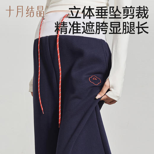 【满99-20/199-50】孕妇裤子外穿不勒肚子阔腿裤2025新款秋季运动休闲裤卫裤 商品图4