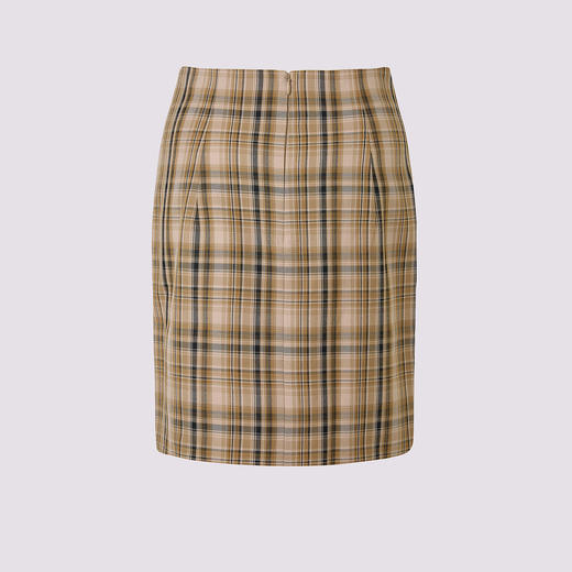 MAXRIENY复古格纹结构半裙美拉德穿搭裙子(货号:MS85SK067) 商品图4