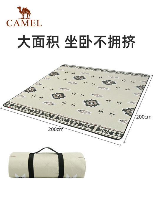 骆驼（CAMEL） 户外露营野炊民族风加厚防水便携防潮垫子 133CA1T017—rxs 商品图2