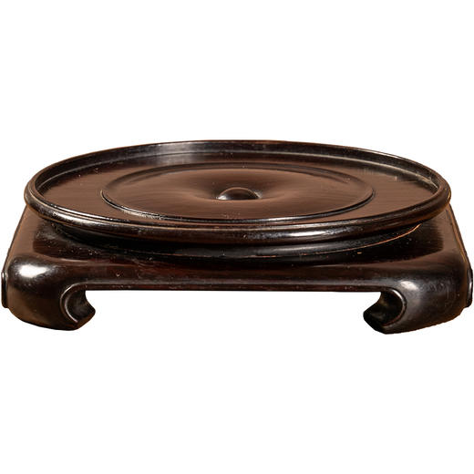 清	红木整挖天圆地方器座 商品图5