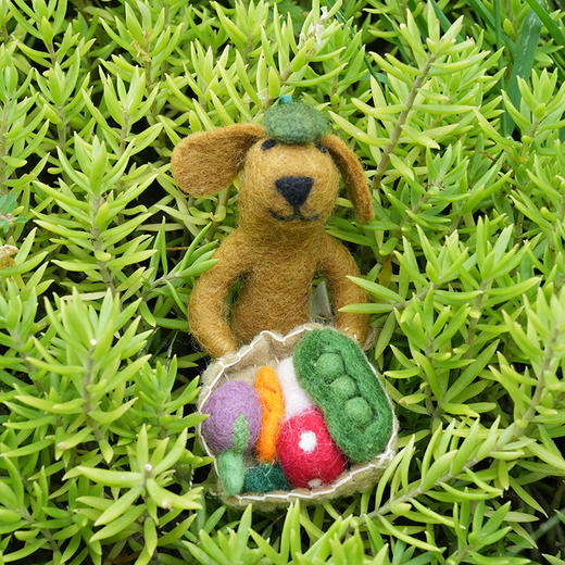 北京仓｜Felt So Good-Dom the Gardening Dog-园丁小狗 羊毛毡 挂件［英国设计师］ 商品图0