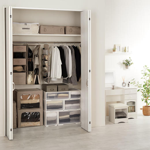 衣柜整理衣物储物箱整理箱可折叠衣服用带窗收纳箱 商品图1